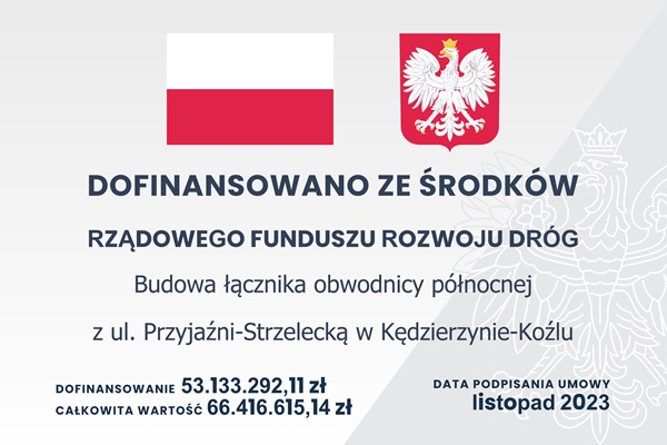 Budowa łącznika obwodnicy północnej z ul. Przyjaźni-Strzelecką Kędzierzynie-Koźlu Budowa łącznika obwodnicy północnej z ul. Przyjaźni-Strzelecką Kędzierzynie-Koźlu