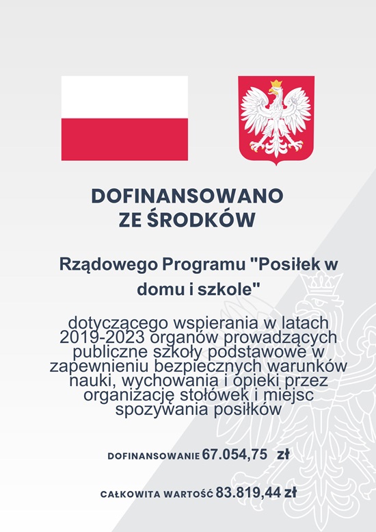 Rządowy Program „Posiłek w szkole i w domu” 2023