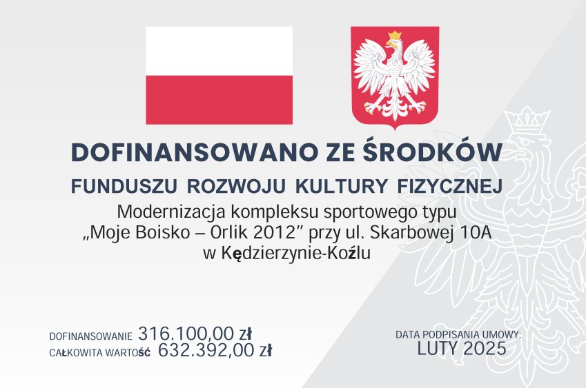 Modernizacja kompleksu sportowego typu  „Moje Boisko-Orlik 2012” przy ul. Skarbowej 10A w Kędzierzynie-Koźlu Modernizacja kompleksu sportowego typu  „Moje Boisko-Orlik 2012” przy ul. Skarbowej 10A w Kędzierzynie-Koźlu
