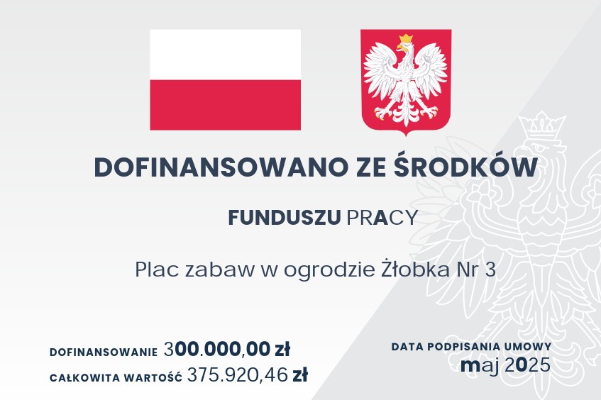 Plac zabaw w ogrodzie Żłobka nr 3 Plac zabaw w ogrodzie Żłobka nr 3