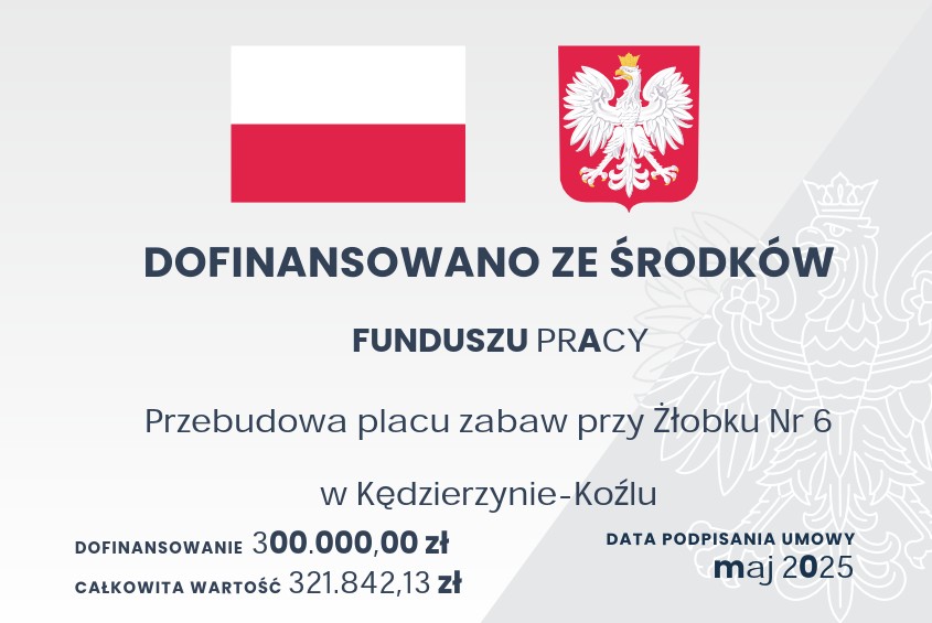 Przebudowa placu zabaw przy Żłobku nr 6 w Kędzierzynie-Koźlu Przebudowa placu zabaw przy Żłobku nr 6 w Kędzierzynie-Koźlu